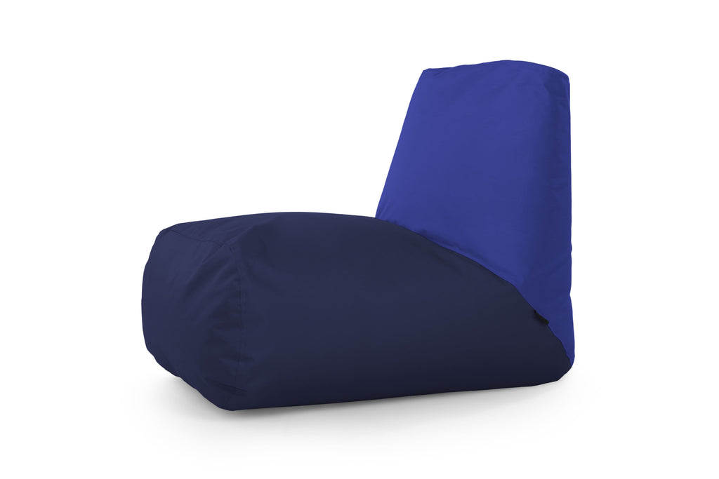Pouf avec Dossier pour Chambre Bleu Roi/Marine