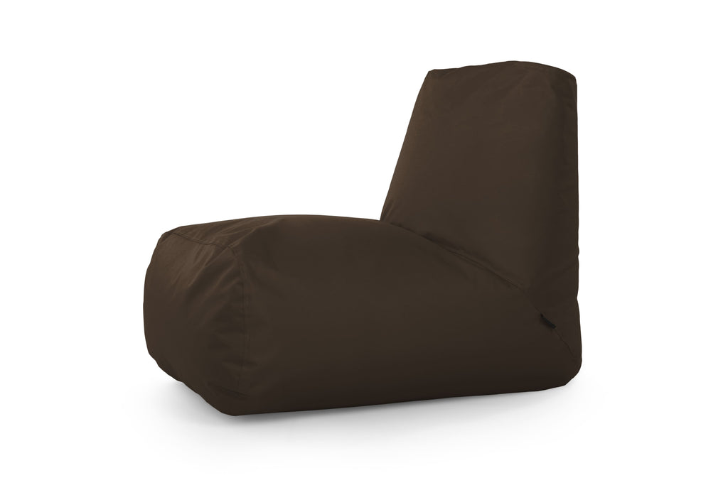 Pouf avec Dossier pour Chambre Noir Profond