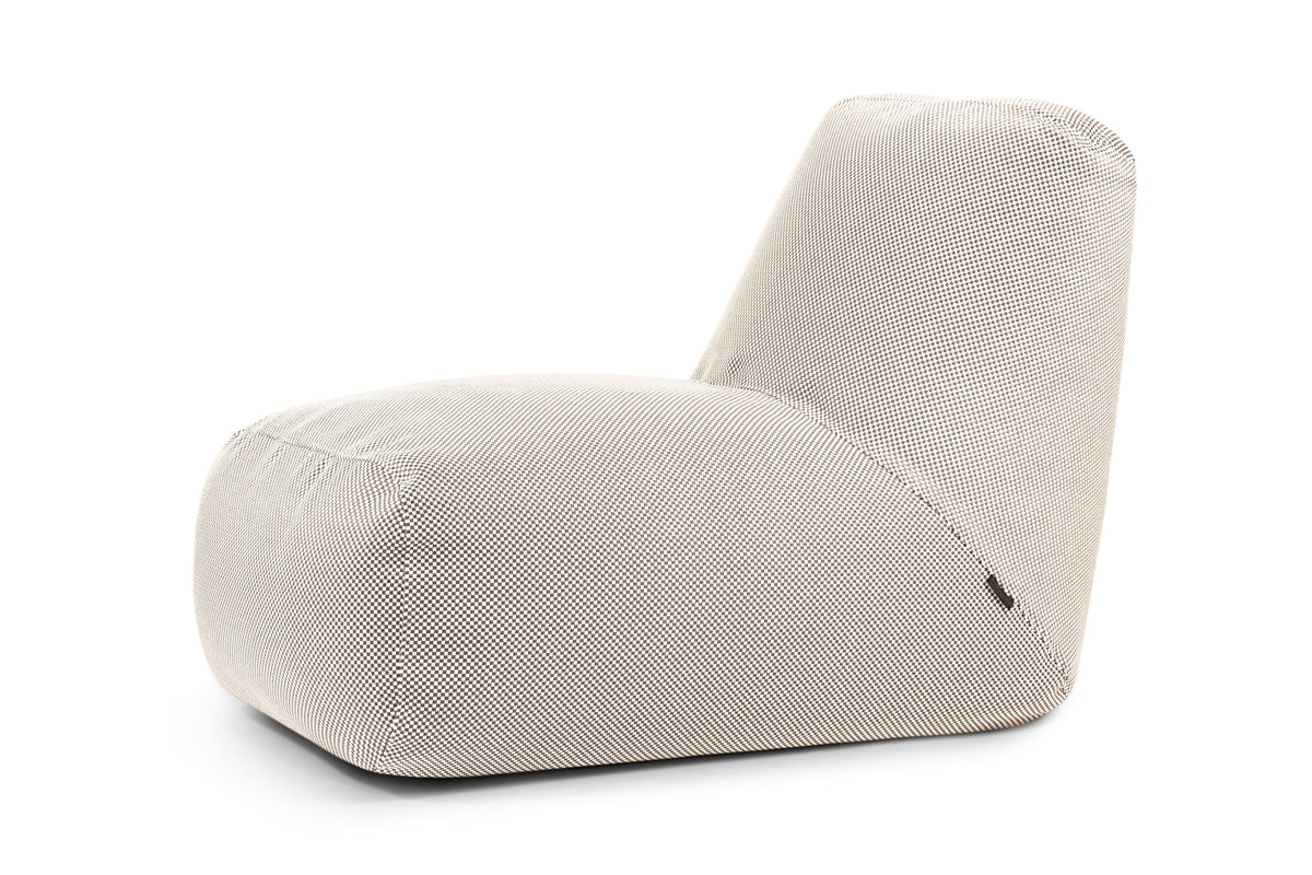 Pouf avec Dossier pour Piscine Beige Crème