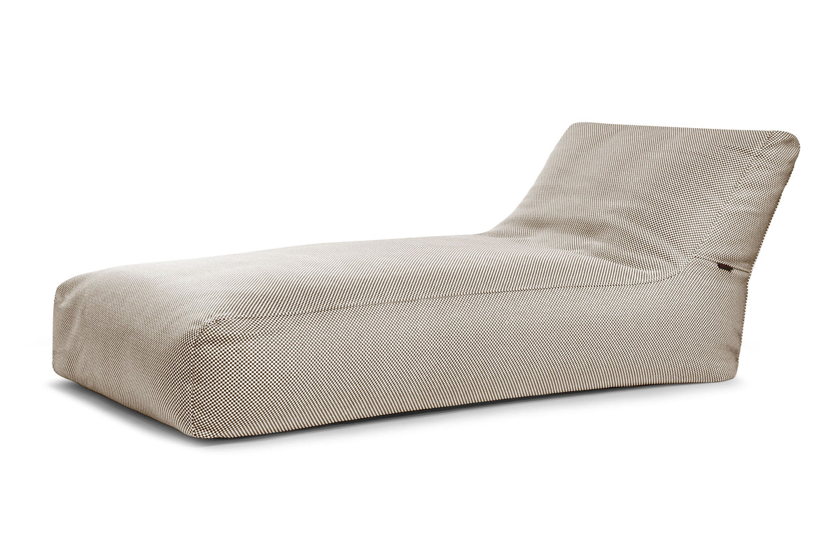 Pouf Bain de Soleil pour Piscine Marron Chocolat