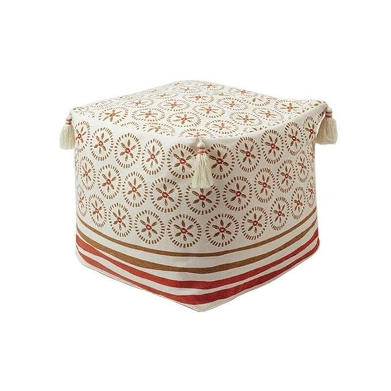 Pouf Berbère Blanc