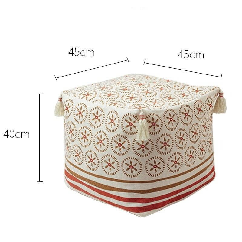 Pouf Berbère Blanc