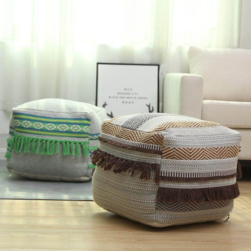 Pouf Berbère Vert