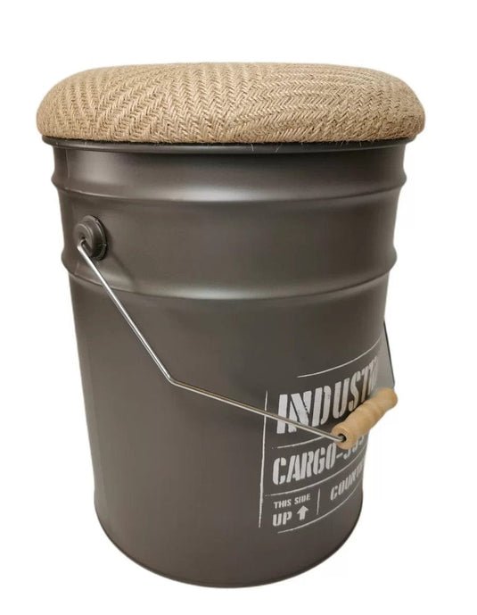 Pouf Bidon Industriel