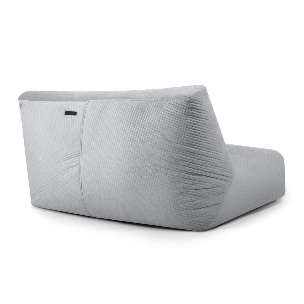 Pouf Canapé 3 places en Velours Capitonné