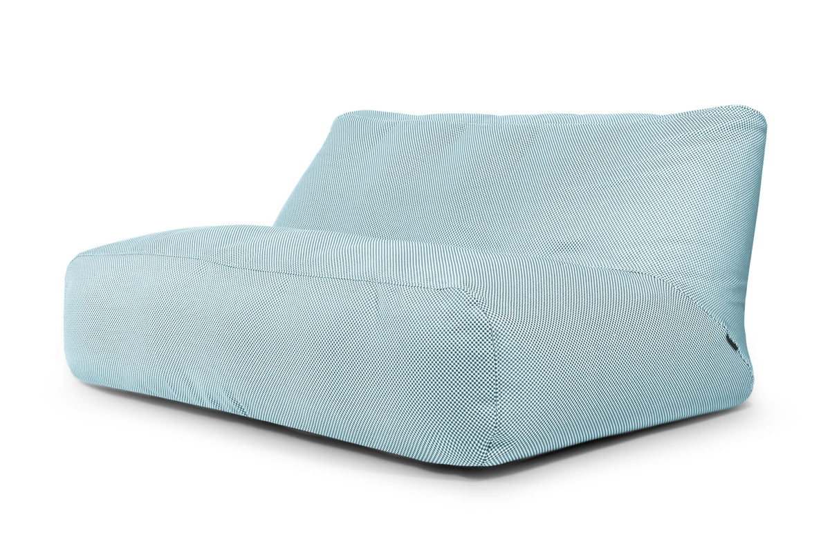 Pouf Canapé 3 places pour Piscine Bleu Turquoise