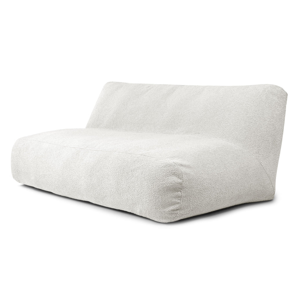 Pouf Canapé 4 places en Mouton Beige Crème