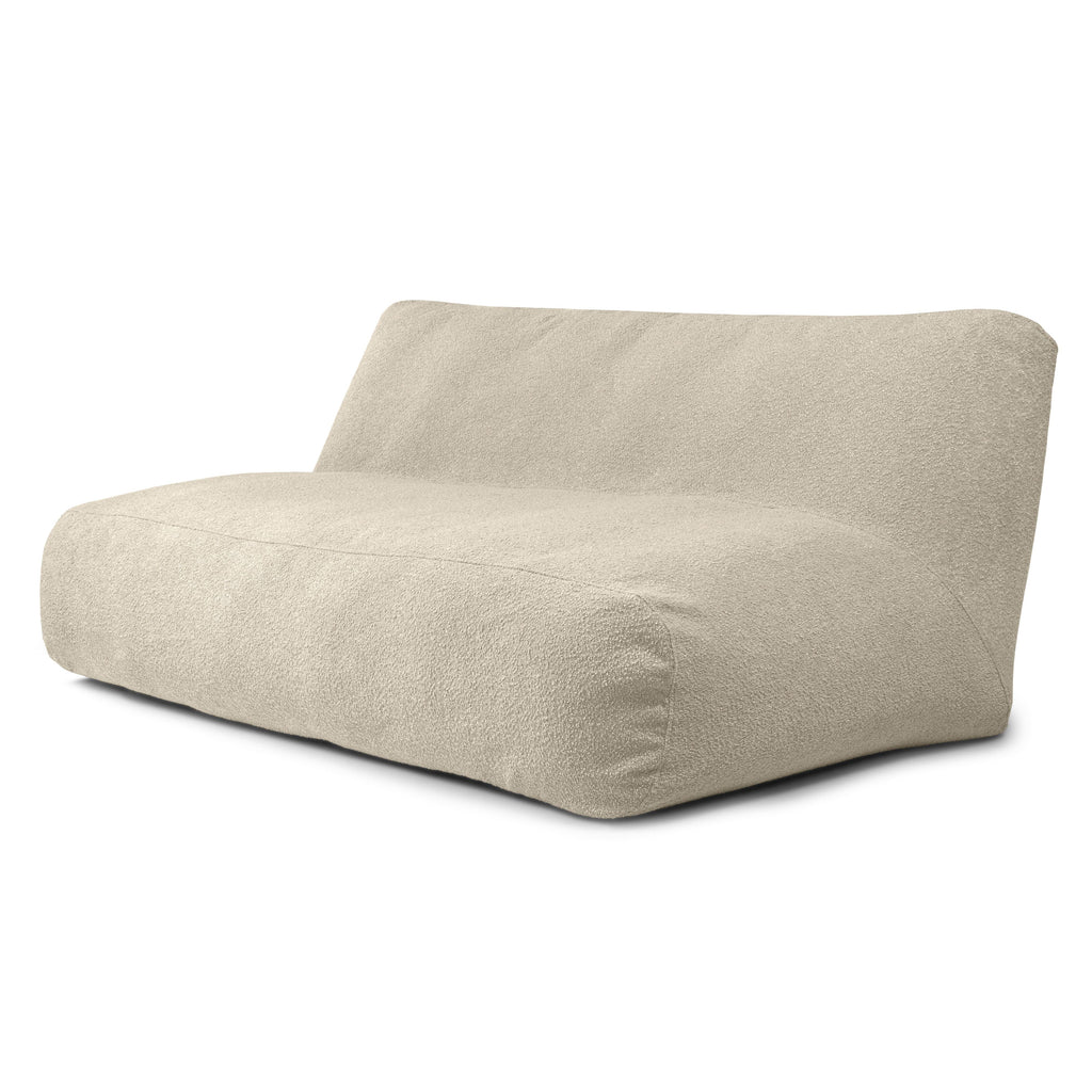 Pouf Canapé 4 places en Mouton Beige Sable