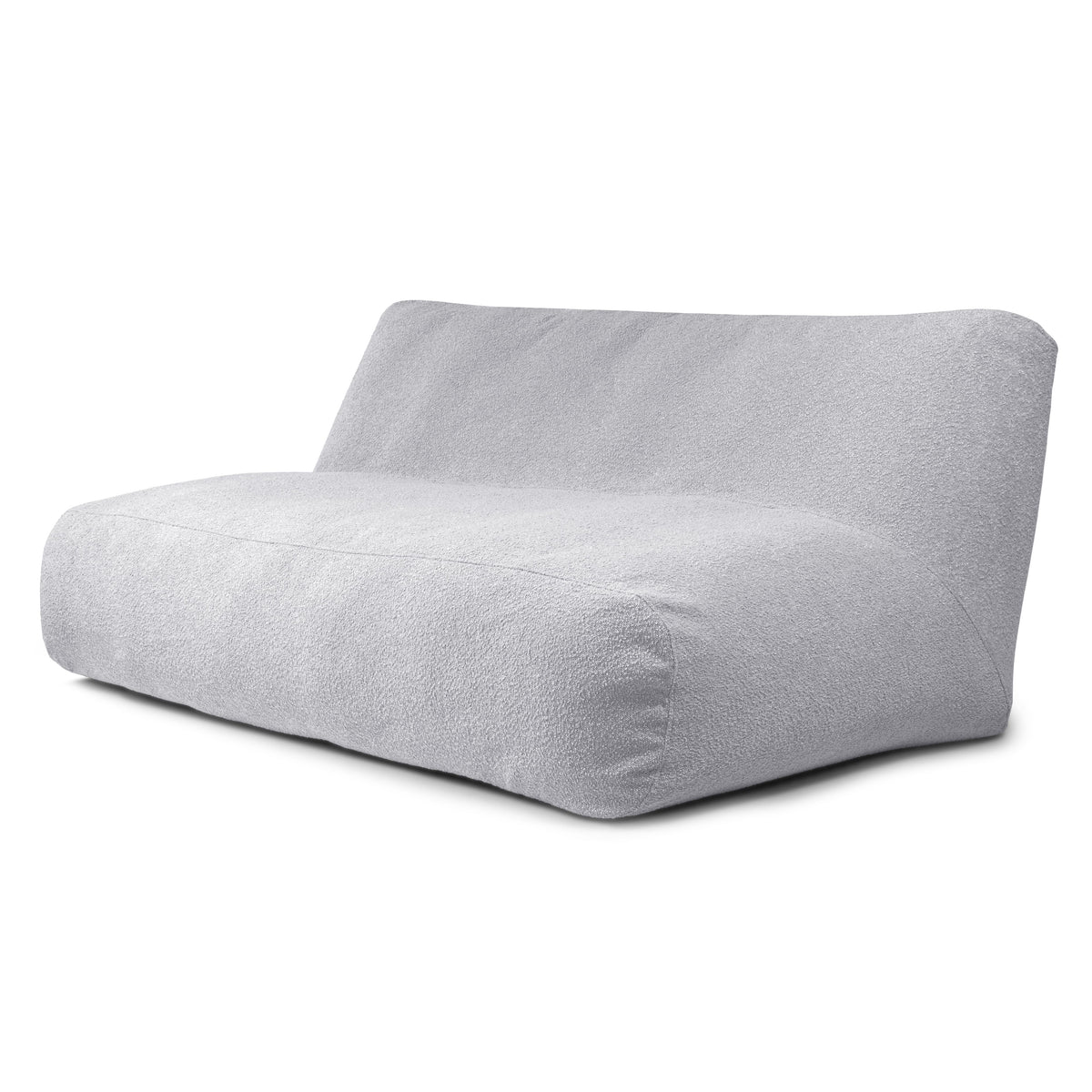 Pouf Canapé 4 places en Mouton Gris Perle