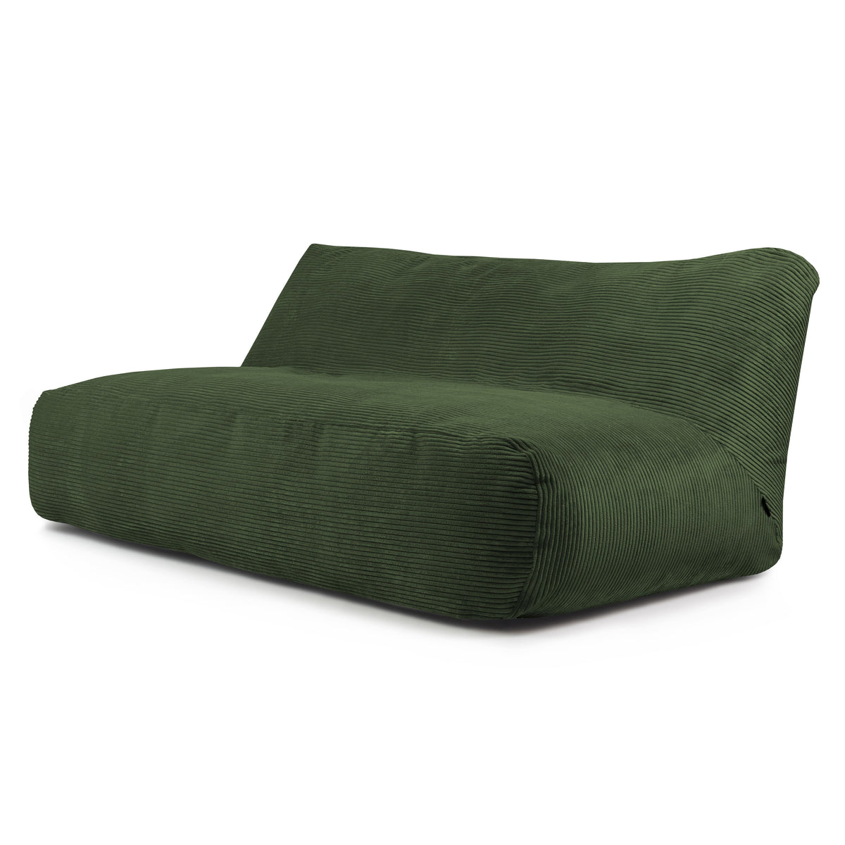 Pouf Canapé 4 places en Velours Côtelé Vert Forêt