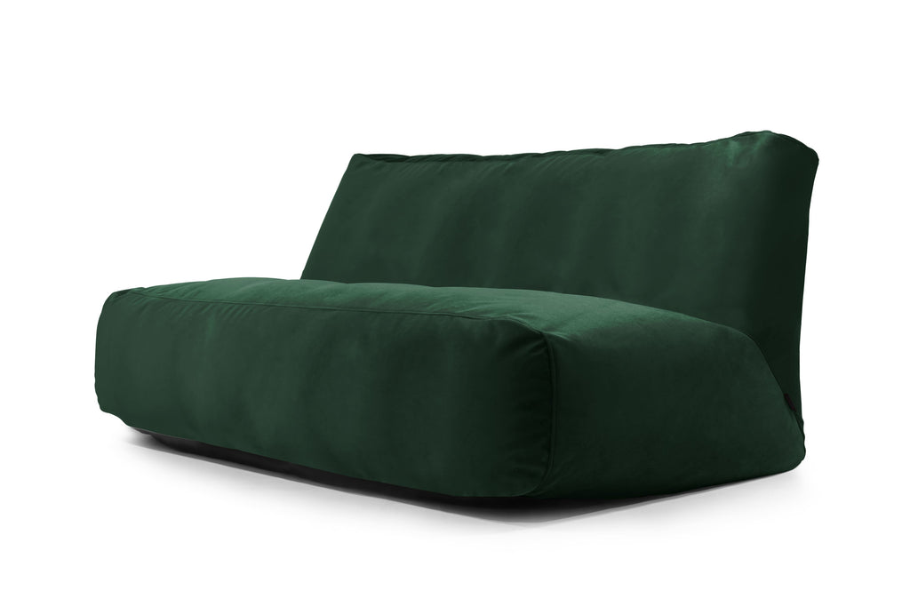 Pouf Canapé 4 places en Velours Vert Forêt