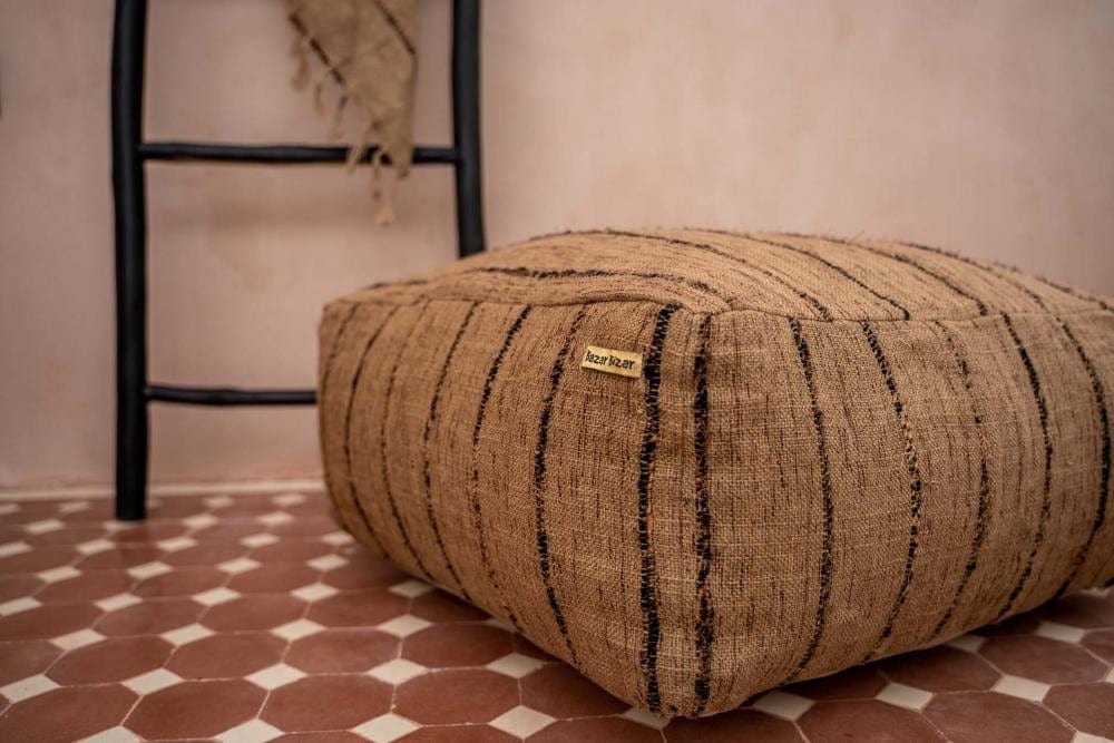 Pouf Carré en Coton