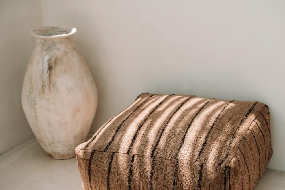 Pouf Carré en Coton