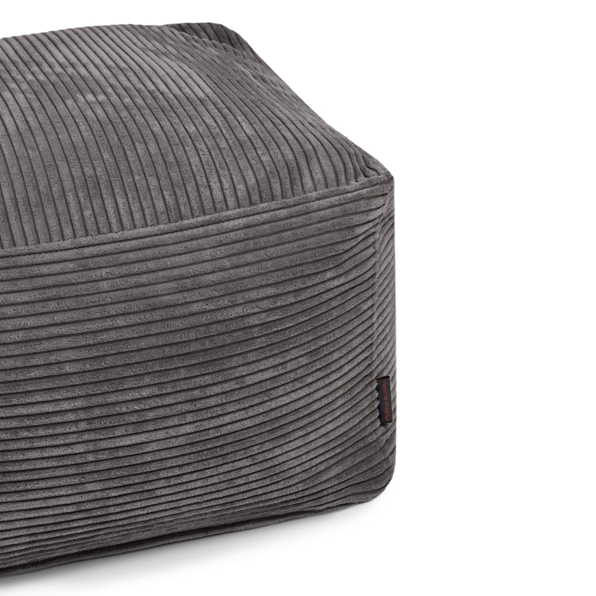 Pouf Carré en Velours Côtelé