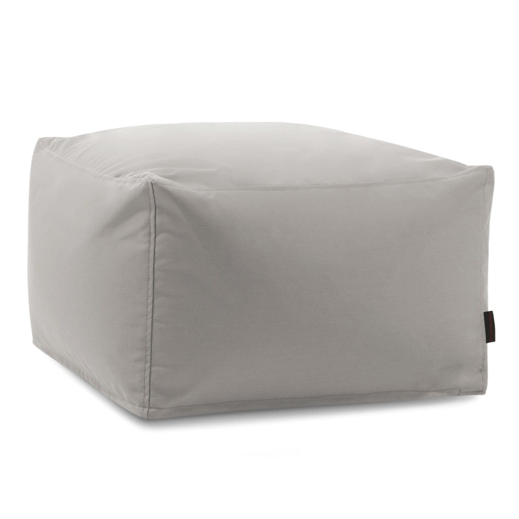 Pouf Carré Exterieur Gris Perle