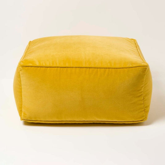 Pouf Carré Jaune