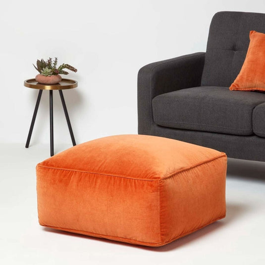 Pouf Carré Orange