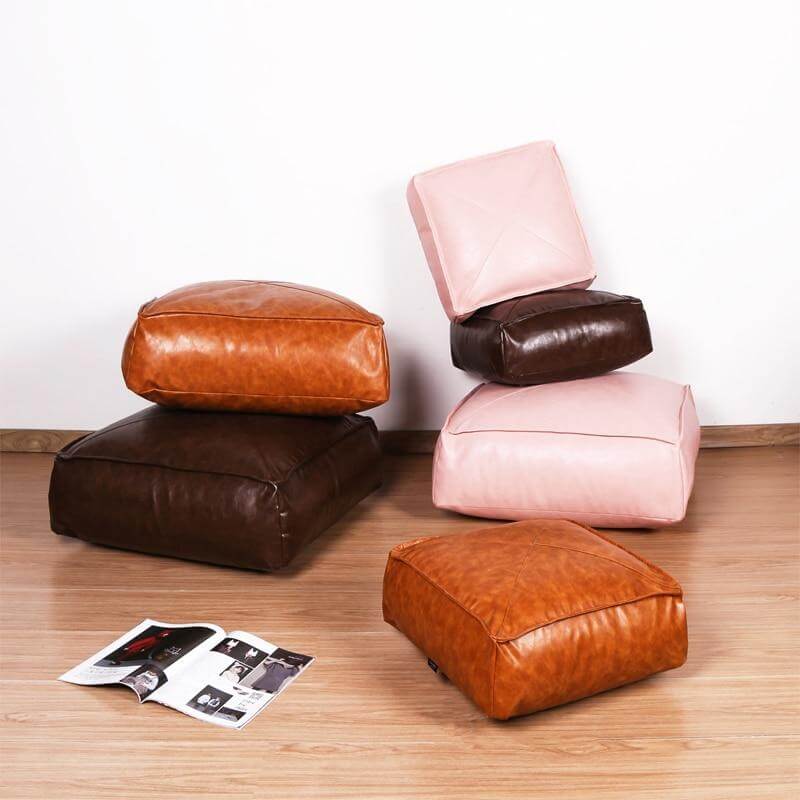 Pouf Carré Repose Pied Marocain