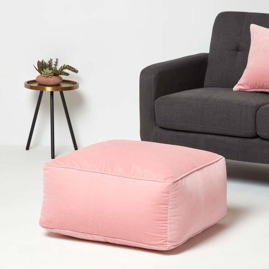 Pouf Carré Rose