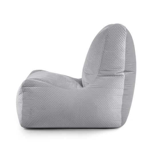 Pouf Chaise en Velours Capitonné