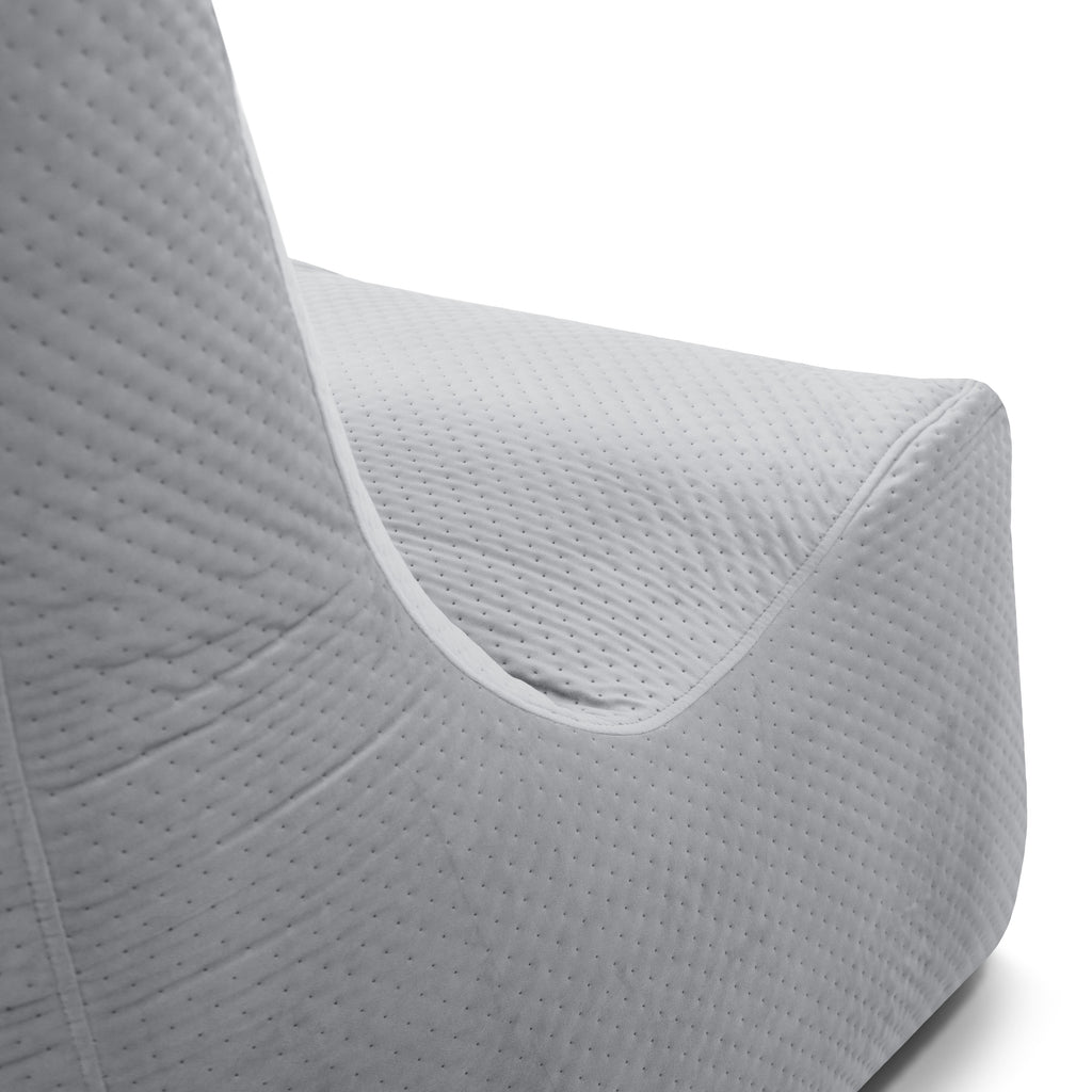Pouf Chaise en Velours Capitonné
