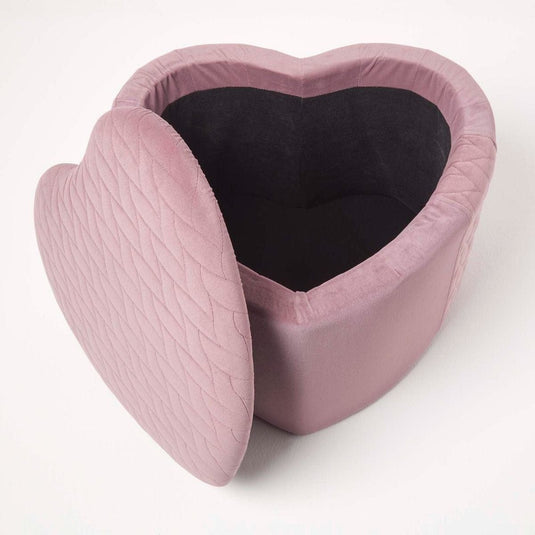 Pouf Coeur Rose