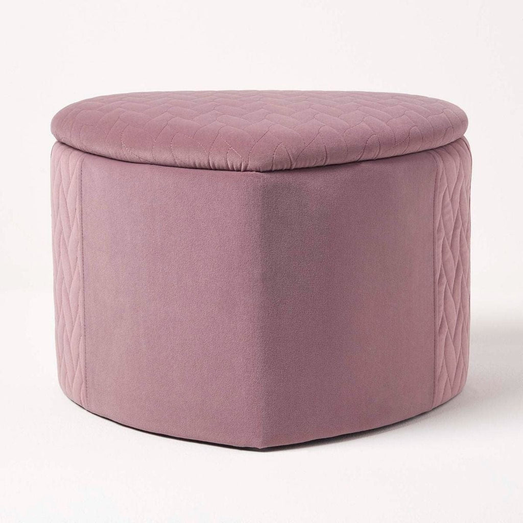 Pouf Coeur Rose