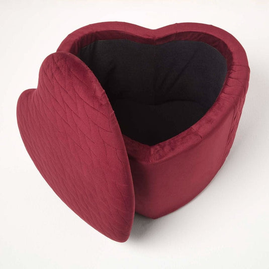 Pouf Coeur Rouge