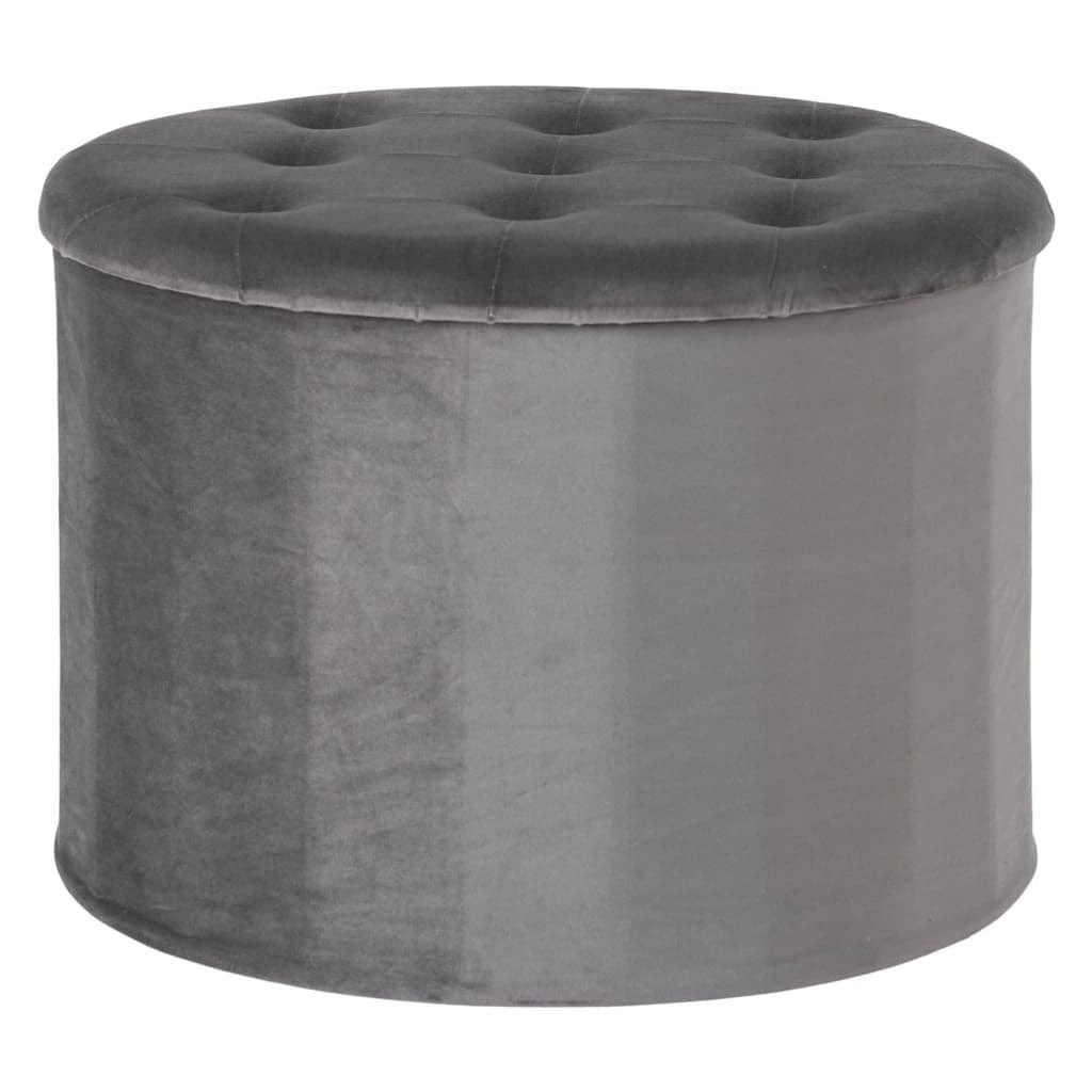 Pouf Coffre Gris