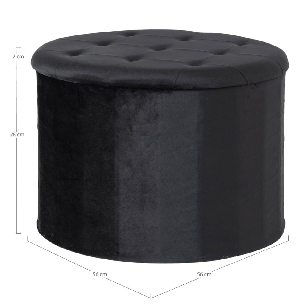 Pouf Coffre Rond