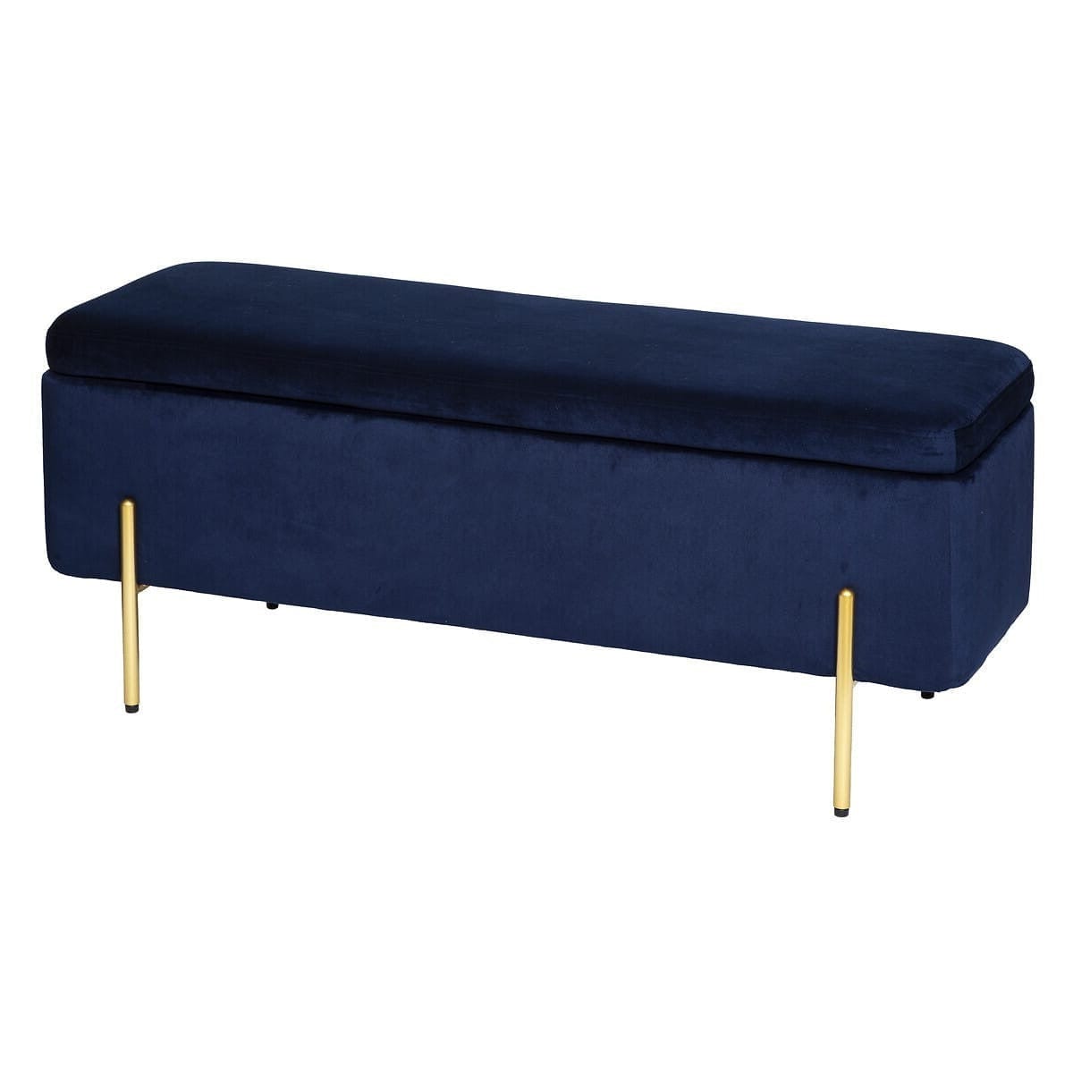 Pouf Coffre Velours