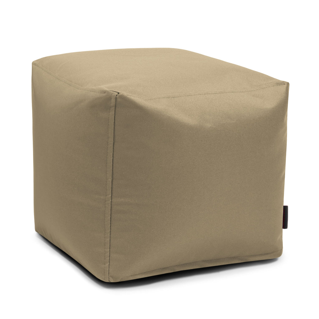 Pouf Cube Chambre Beige Crème