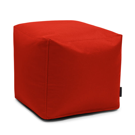 Pouf Cube Chambre Rouge Garance