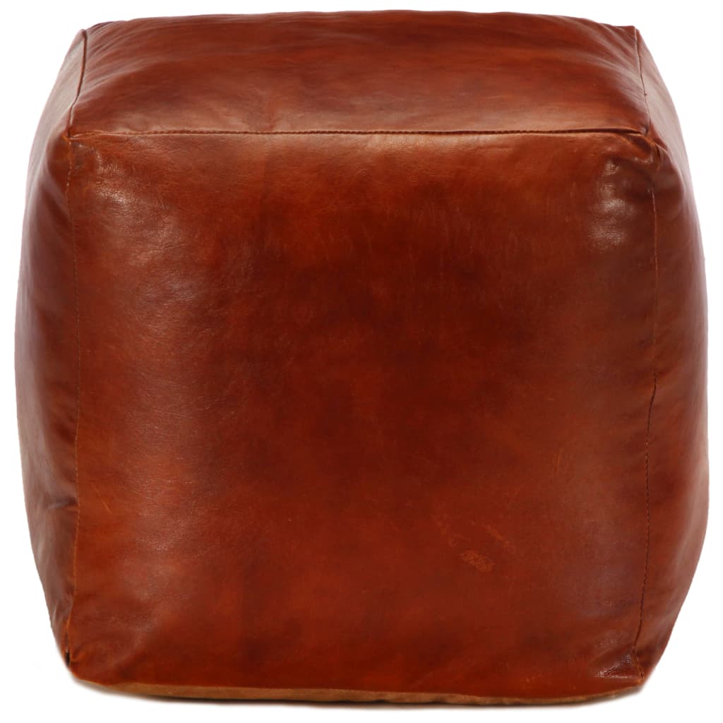 Pouf Cube Cuir