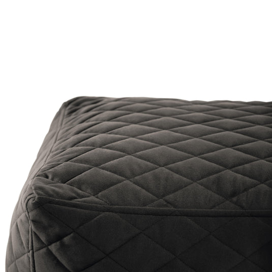 Pouf Cube en Velours Capitonné