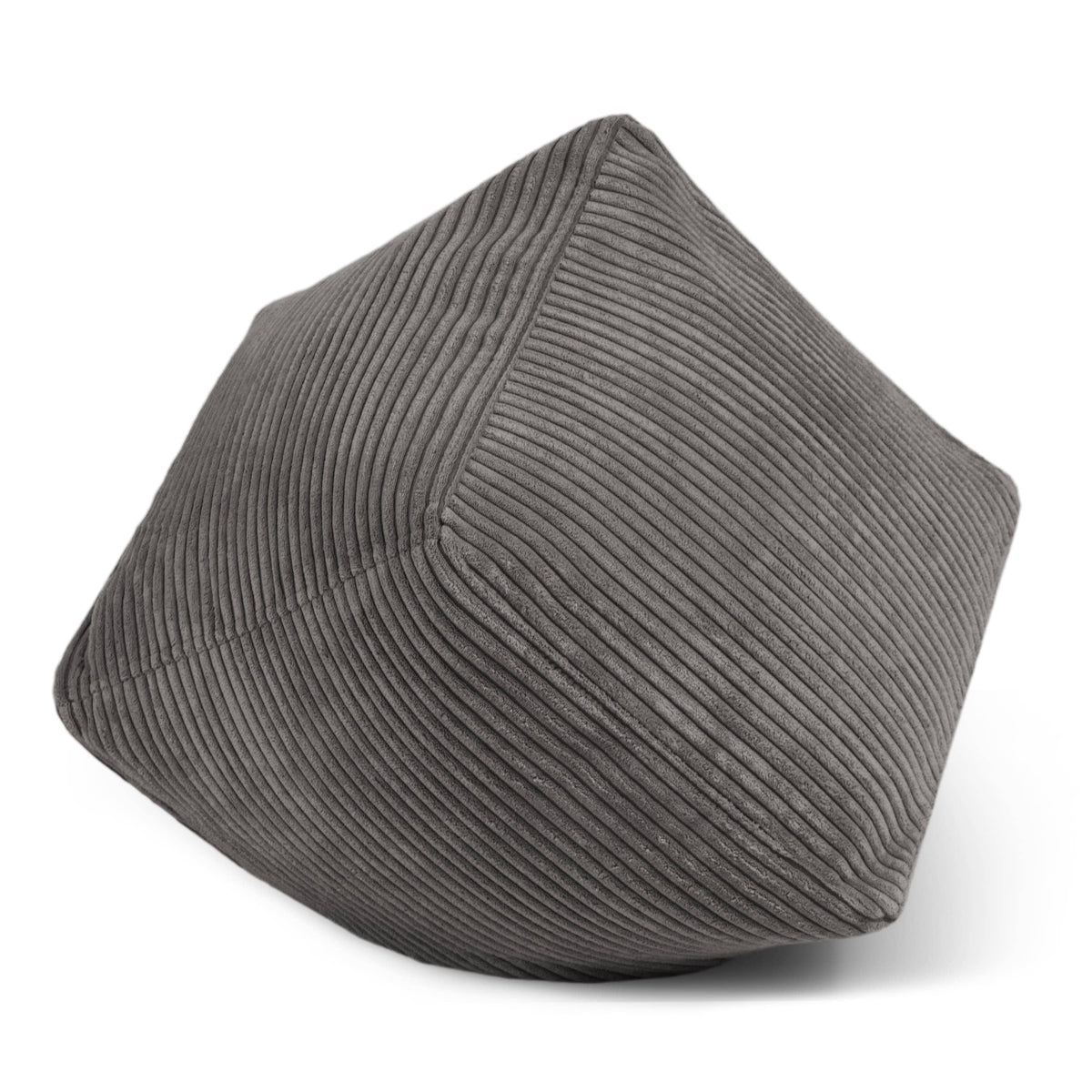 Pouf Cube en Velours Côtelé