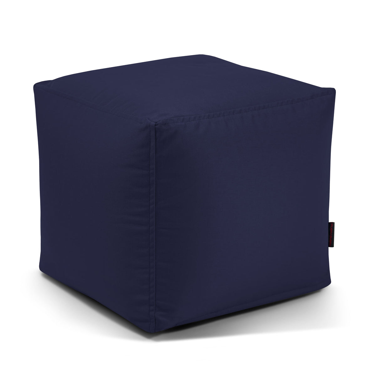 Pouf Cube Exterieur Bleu Marine