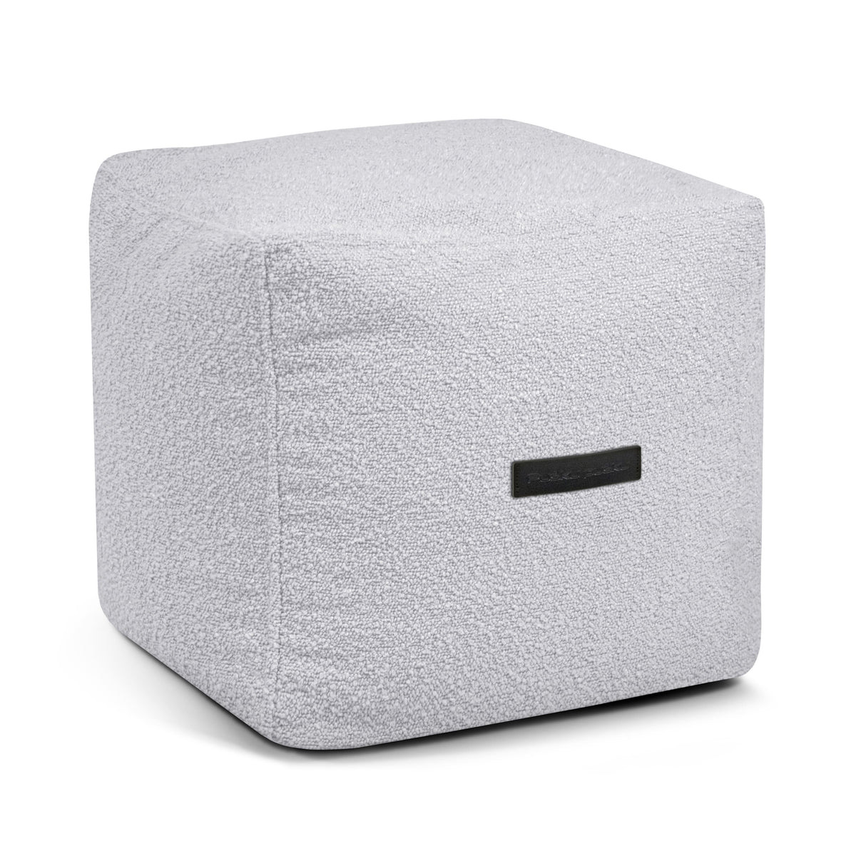 Pouf Cube Mouton Gris Perle