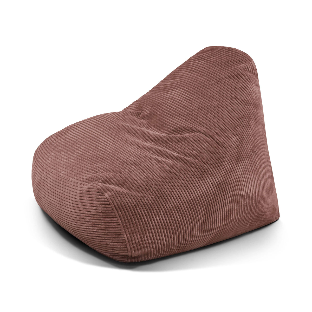 Pouf Design en Velours Cotelé Rose Taupe Beaumont Concept