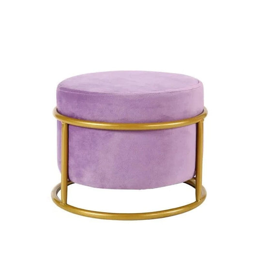 Pouf Design Scandinave Mauve Lavande