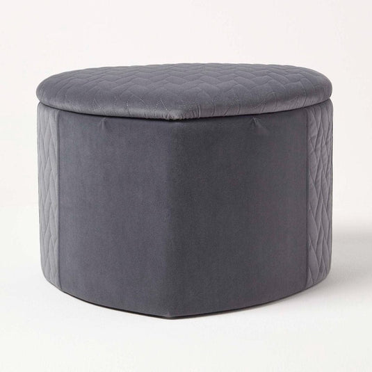 Pouf en forme de Coeur Gris