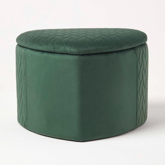 Pouf en forme de Coeur Vert émeraude