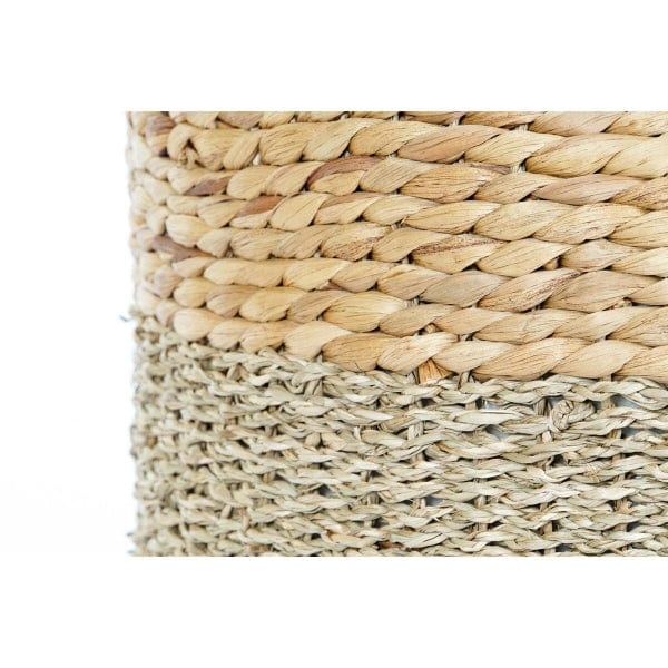 Pouf en Jonc de Mer Tressé