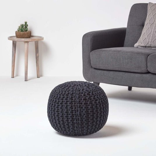 Pouf en Tricot