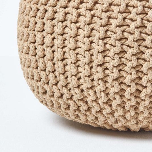 Pouf en Tricot