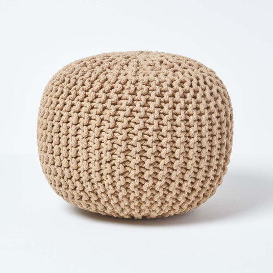 Pouf en Tricot