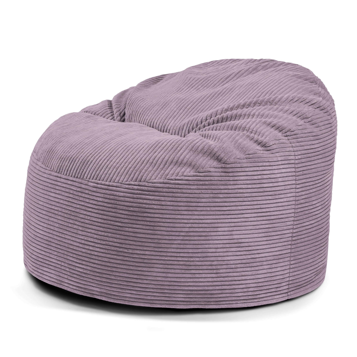Pouf en Velours Cotelé Violet Lavande Beaumont Concept