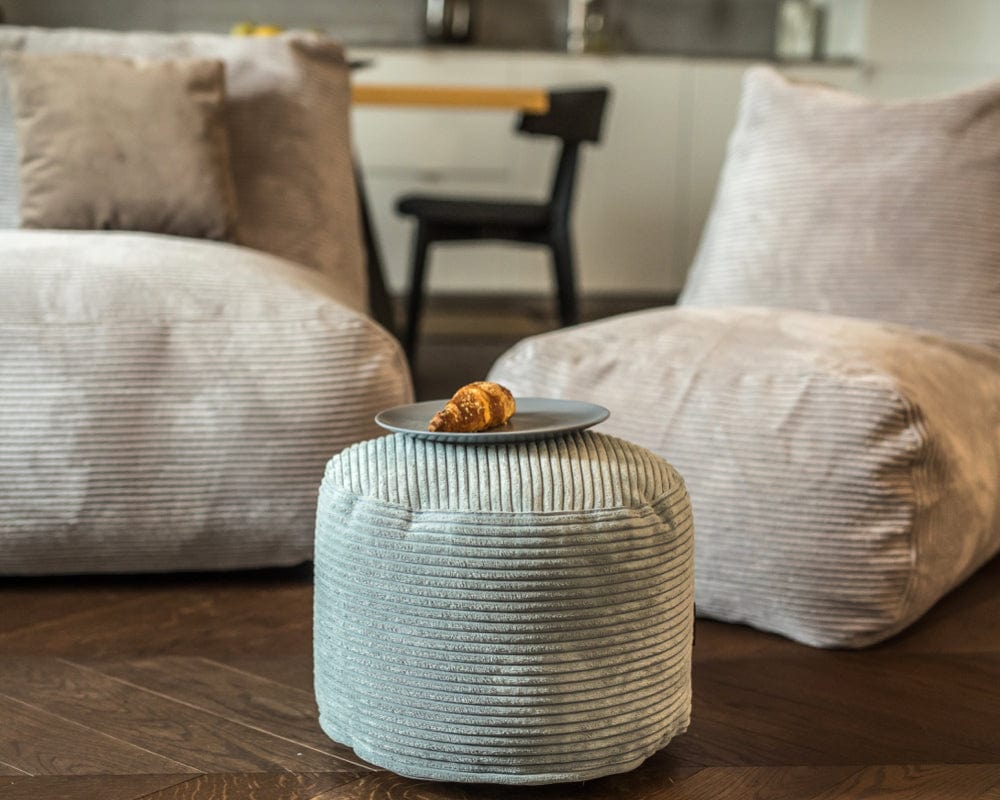 Pouf Velours Côtelé