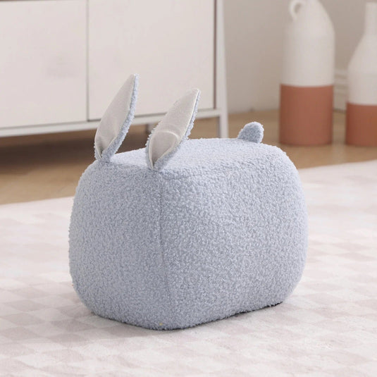 Pouf Enfant Lapin Bleu Ciel