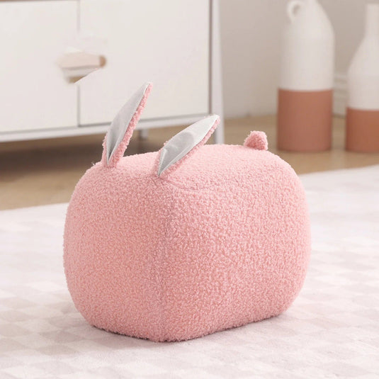 Pouf Enfant Lapin Rose